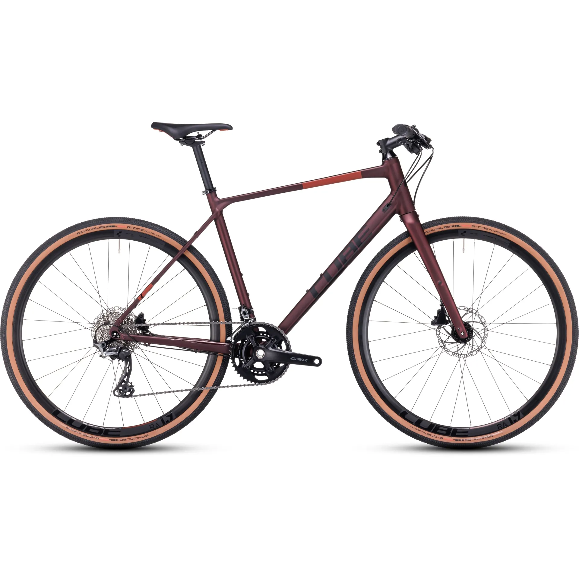 Cube Nulane Race Trekking Bike in Ruby Red/Black